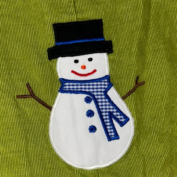 Monday’s Child snowman corduroy longall sz 12 months smoke free home - Picture 3 of 4